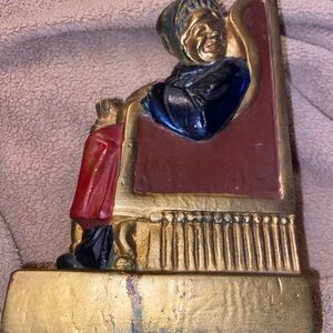 Vintage Gold and Red Figurine